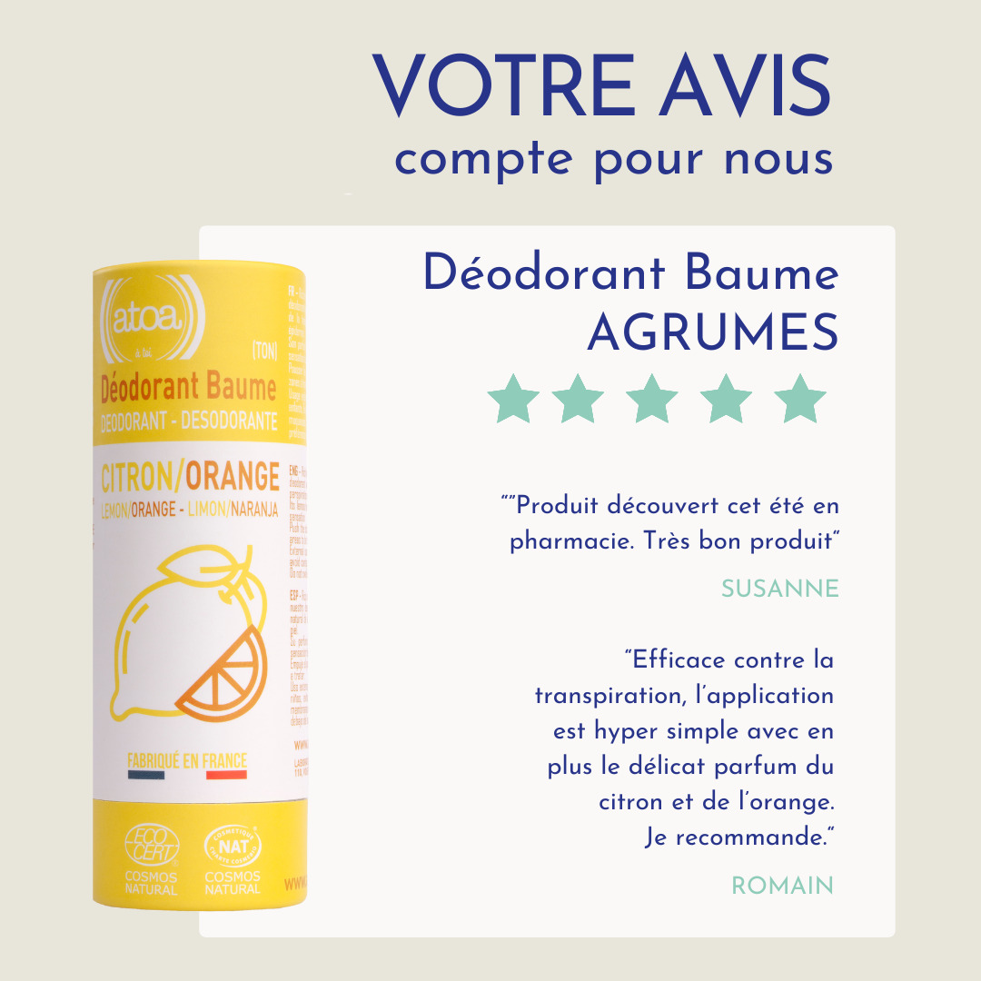 Atoa-Déodorant 0 déchet Agrumes