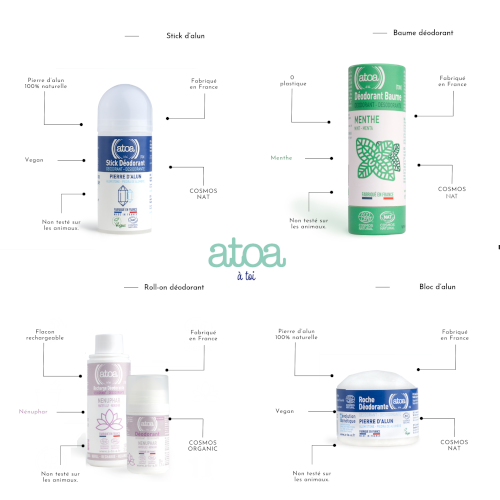 ATOA-Déodorants Bio & naturelles