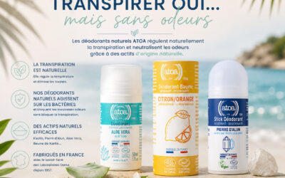 Transpirer oui… mais sans odeurs : pourquoi choisir un déodorant naturel ?